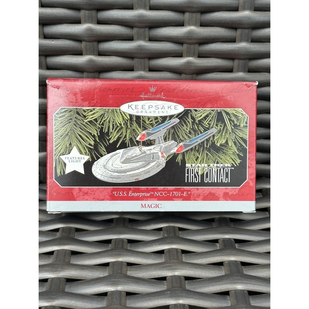 Hallmark Keepsake Ornament 98 STAR TREK‎ First Contact USS ENTERPRISE NCC-1701-E